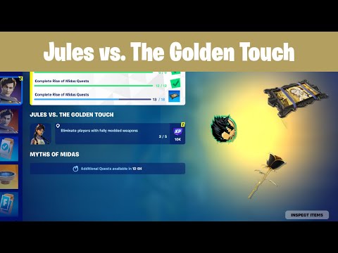 Fortnite วิธีทำ Rise of Midas-Jules vs. The Golden Touch
