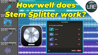 How well does Stem Splitter work in Logic Pro 11?