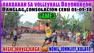 Game3:Bakbakan sa Danglag Consolacion.Team Regie,Jovyll,Ilaga Vs Team Nonil,Johnlief,Kulafo.05-01-24