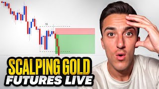 Trading Gold FUTURES Live | $270 Funded Topstep Account!