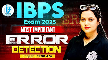 Bank Exams 2025 | Most Important Error Detection for Bank Exam | English by Rupam Ma