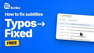 How to Edit Subtitles Online — Fix Typos & Timing