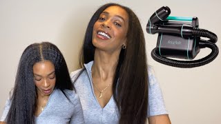 The #RevAir did THIS to my hair! RevAir Review on natural 3c hair texture long hair