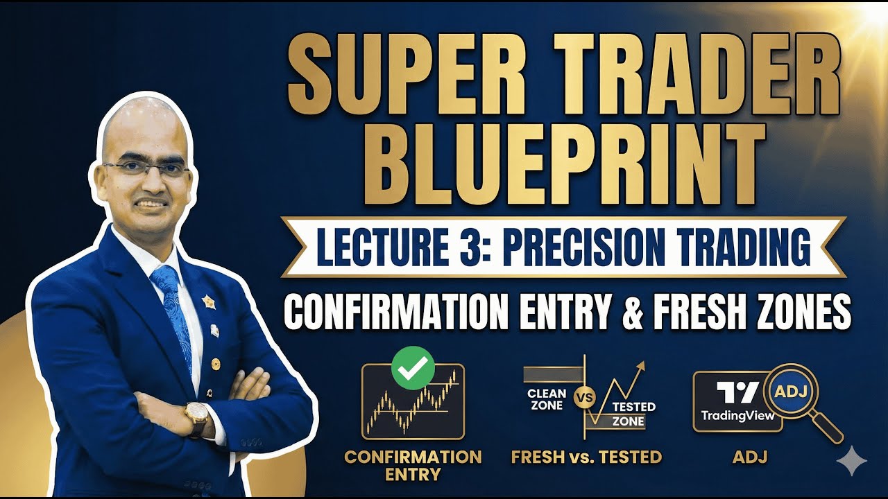 Lecture 3: Confirmation Entry & Fresh vs. Tested Zones | Dr. Ravi R. Kumar Super Trader Blueprint