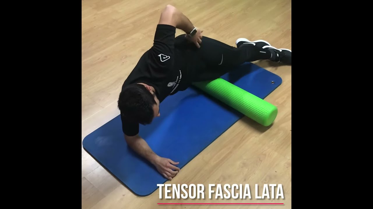 Tensor de la fascia lata con foam roller