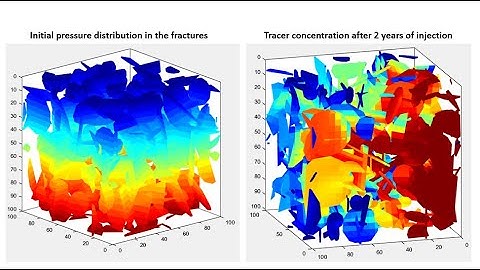 Output of Tracer Transport Modeling in Porous Media using EDFM with Statistically Generated Fracs