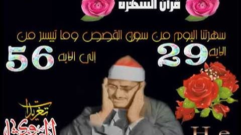 ما تيسر من سوره القصص للشيخ محمد صديق المنشاوى (تلاوه إذاعيه)
