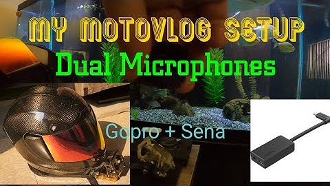 My MotoVlog Setup Gopro Hero7 black+Sena (dual Microphone) picks up everything.