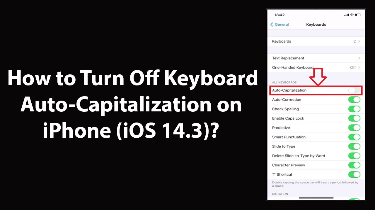 How To Get Rid Of Auto Capitalization On Iphone