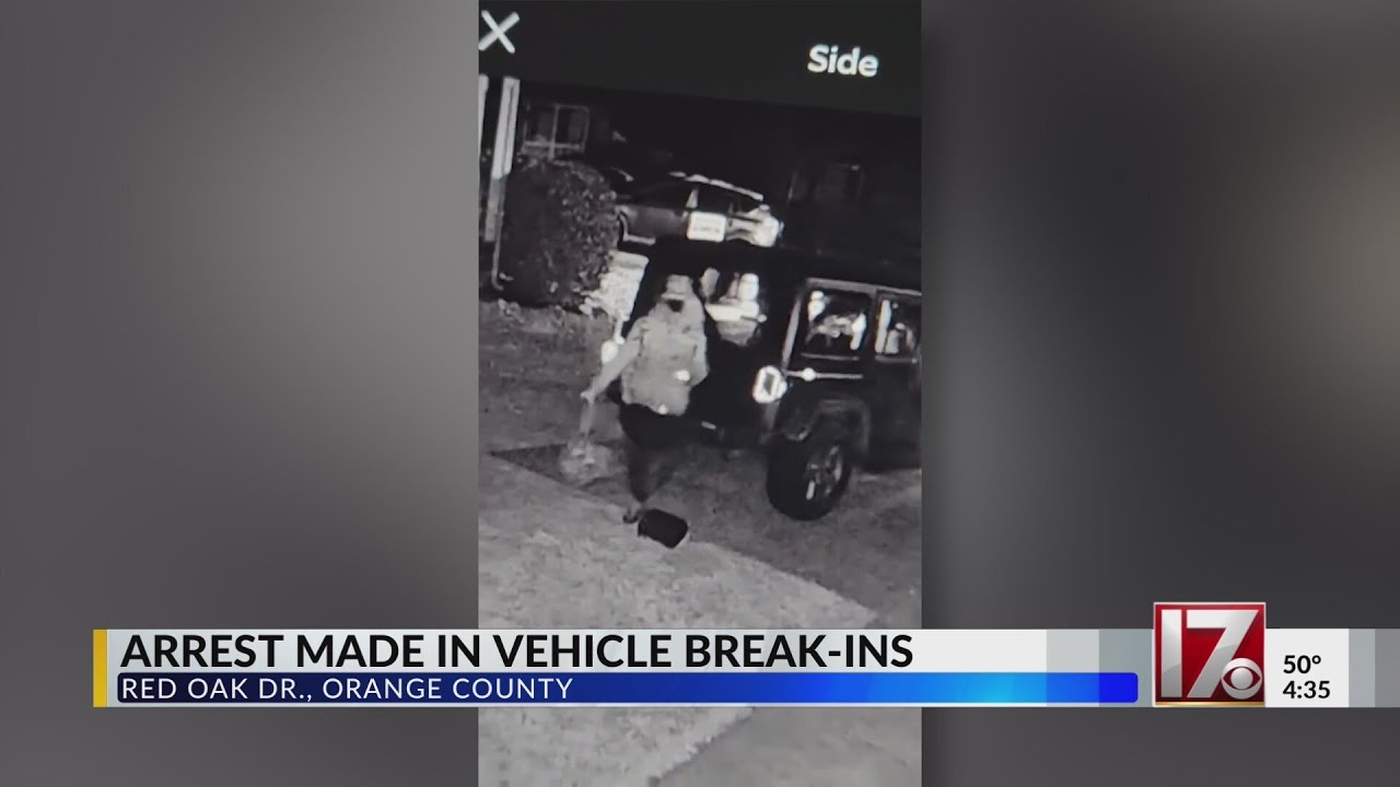 Arrest made in Orange County vehicle break-ins