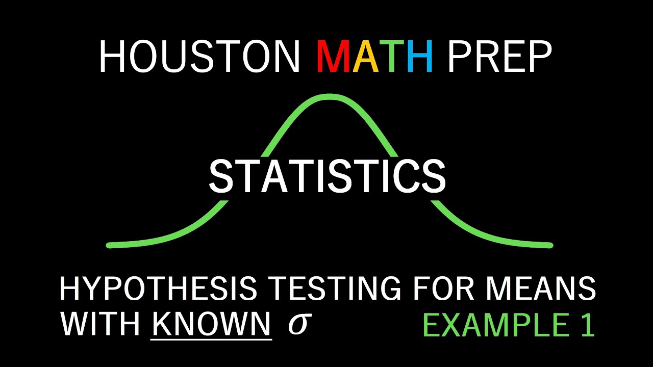 hypothesis testing with mean and standard deviation