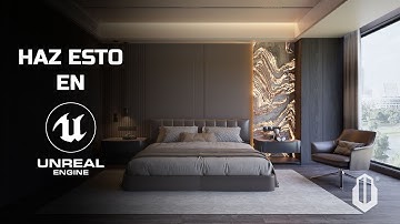 UNREAL ENGINE 5.6 / Arquitectura - Dormitorio - Archviz / Tutorial para principiantes