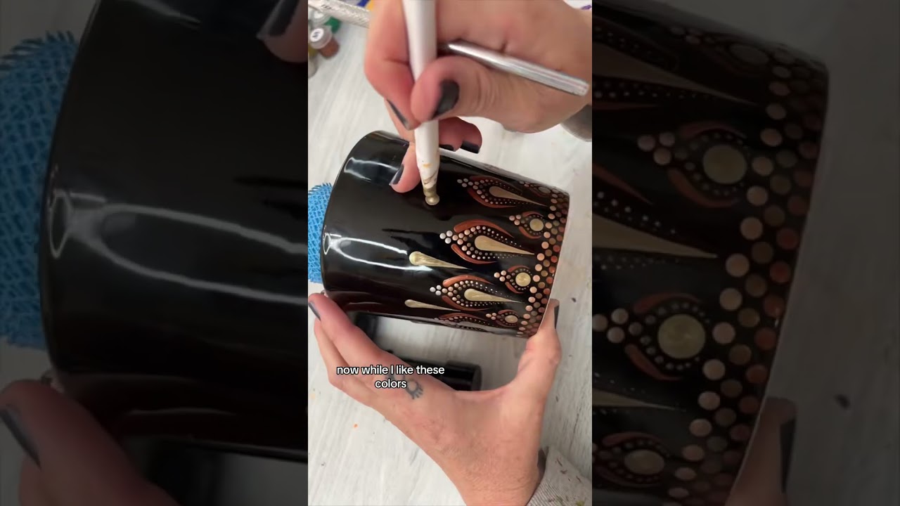 Dot Mandala Flower Pot