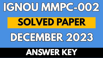 IGNOU MMPC-002 December 2023 Full Solved Exam Paper | Human Resource Management | MBA | Hindi