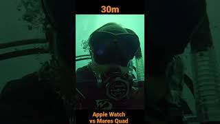 水深 30m! Apple Watch Ultra vs. Mares Quad 水深表示の違い #shorts