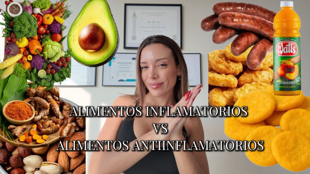 Alimentos inflamatorios vs alimentos antiinflamatorios