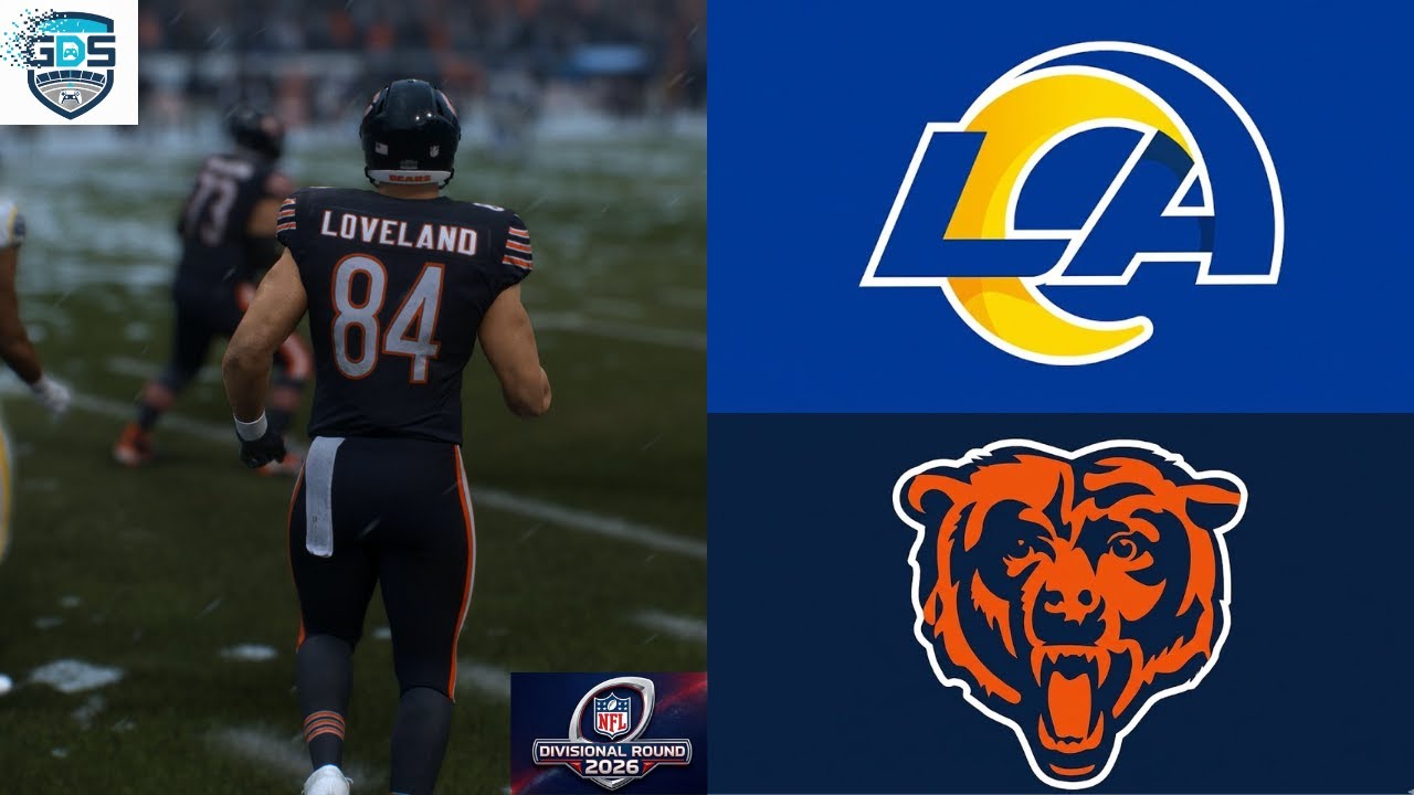 4K 60FPS | Madden 26 | NFC Divisional (2nd SIM): Rams (13-5) vs. Bears (12-6)