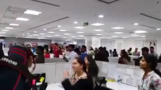 From Accenture Mumbai.. They Dance Daily 5 minutes before they start their Work.. !!