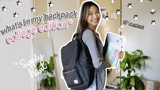 What's in my backpack 2020 | Back to school supplies haul | Herschel backpack | College MUST HAVE!