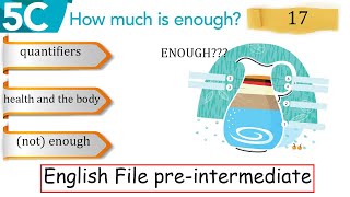 Lesson 17. 5С. English File pre-intermediate. Health. Drinks. Too much. Too many. Enough. Not enough