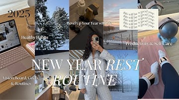 2025 RESET ROUTINE ✨ huge deep cleaning, organizing, goal setting, vision board & healthy habits
