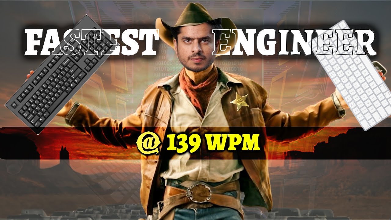 How I type REALLY FAST (139 Words per Minute) as a SWE!