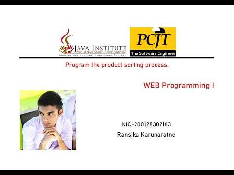 21 |  Program the product sorting process
