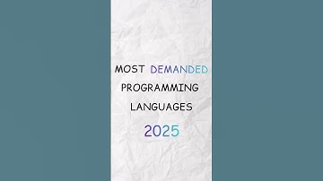 Most demanded programming languages in 2025 |CodeWithAyushman|#coding #shorts #development #ai #tech