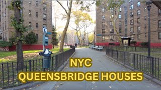 Life in Queensbridge Housing Projects. Queens Astoria. New York City Walking Tour