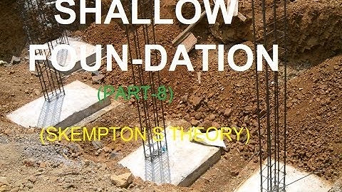 Foundation Engineering Lec-8 (skempton s theory) for RPSC AEN Mains/SSC JE