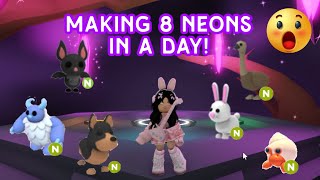 Making 8 *NEONS*😱😲 | Filling my inventory with more neons!😁
