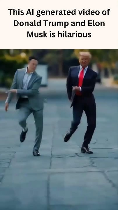 Elon Musk posts a hilarious AI generated video of himself and Donald
