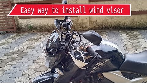 TVS APACHE RTR 160 & 200 VISOR INSTALLATION | BENIFTS OF VISOR | APACHE RTR 160 MODIFIED WINDSHIELD