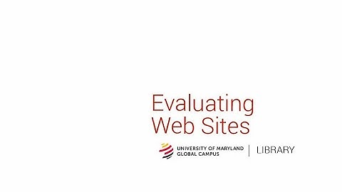 Evaluating Web Sites