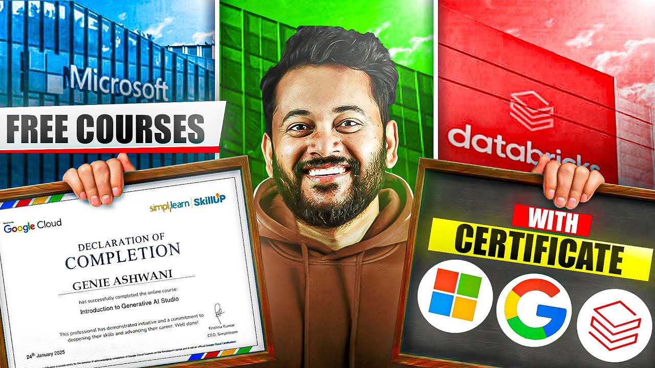 FREE Certificates from Google, Microsoft & Databricks | Career Growth in 2025 ๐