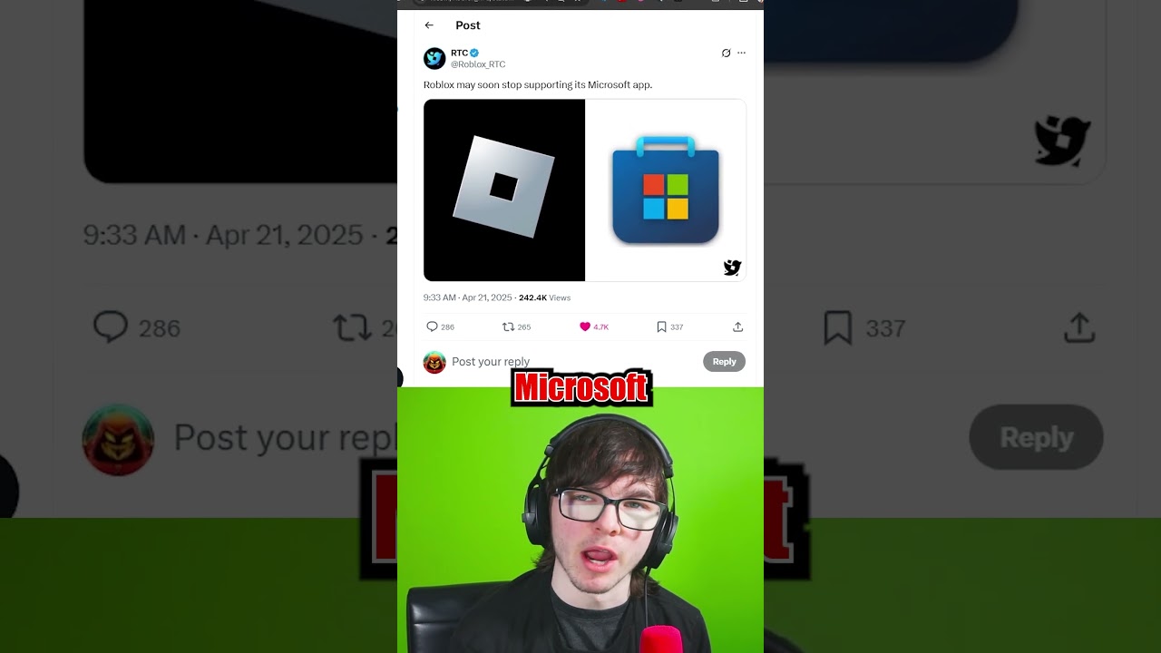 ROBLOX WILL STOP WORKING ON THE MICROSOFT STORE😭