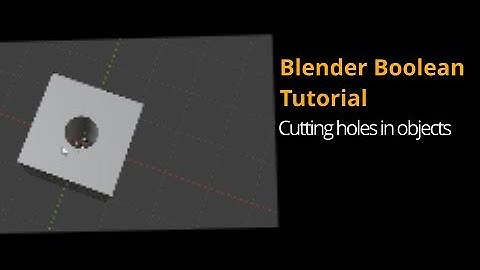 How to Use the Boolean Modifier in Blender  Beginners Tutorial