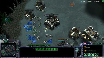 Diamond 1 Terran ladder: TvP 2 base all in push #sc2