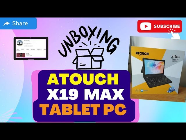 Tablette Atouch X19 Pro – Mémoire 256 Go – RAM 8 Go – Photo 16 Mpx – E –  SOUQQY