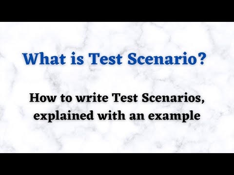 Test scenarios in Software testing