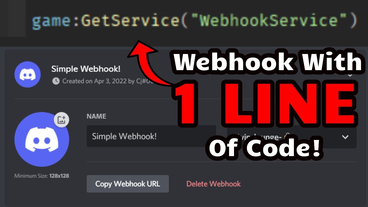 How to create a webhook with 1 LINE OF CODE