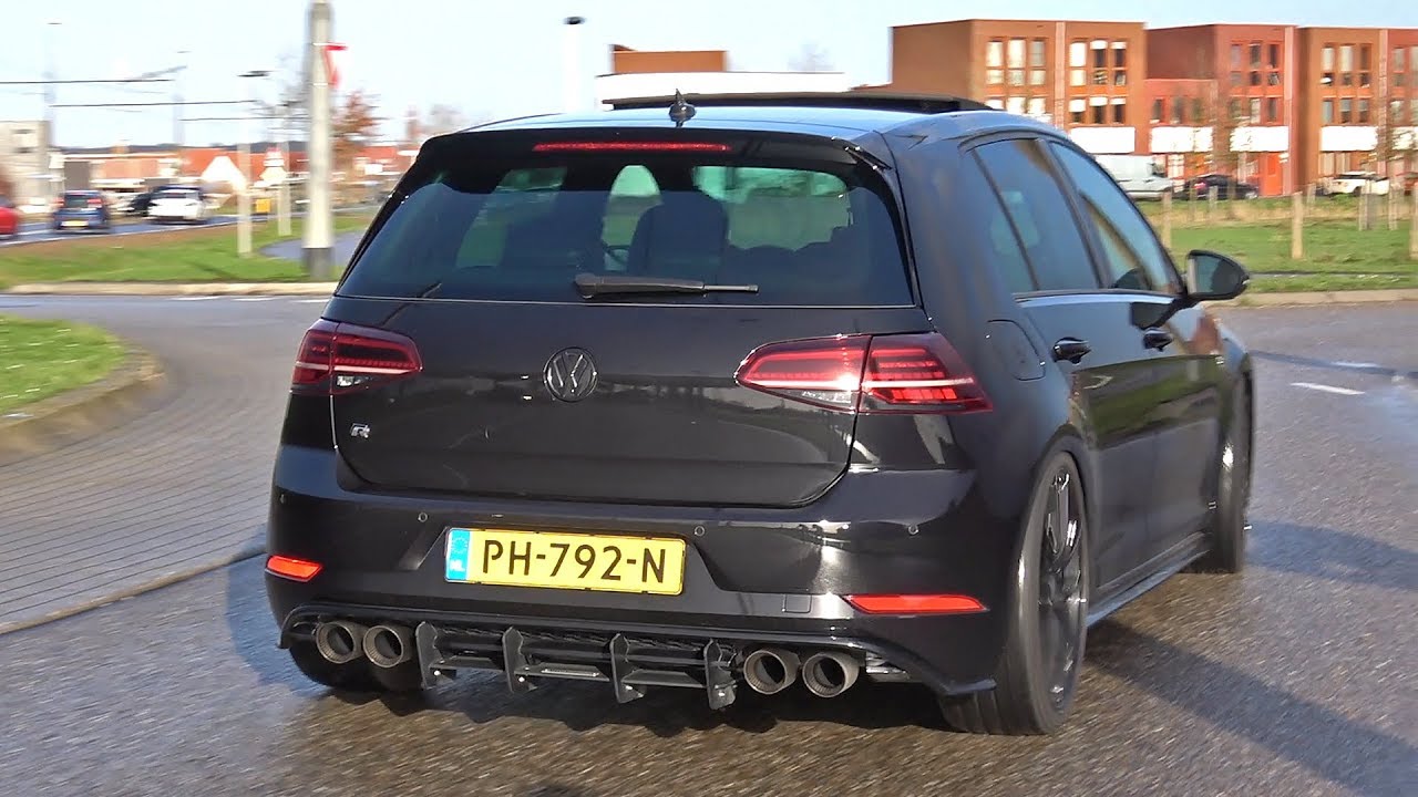 Volkswagen Golf 7 R w/ Akrapovic Exhaust! Revs, Launch Control, Accelerations!