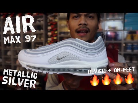 nike air max 97 white metallic silver review + on-feet released date march 30 2019