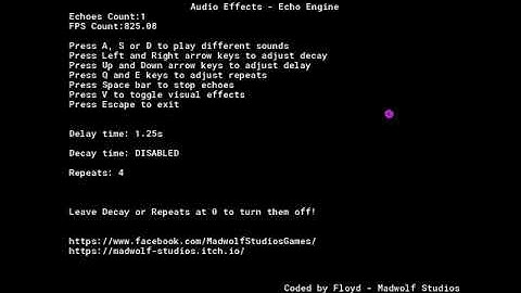 Audio Effects - Echo Engine for GameMaker Studio 2