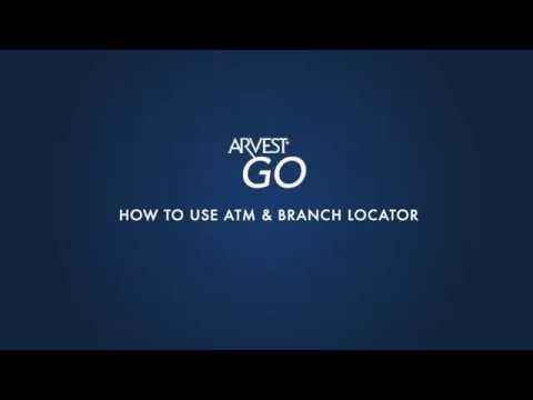 Arvest Go - How To Use ATM & Branch Locator