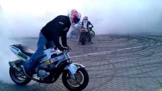 Huge  Motorbikes Burnout &amp; Stunt Moto Event East Chełm 2013