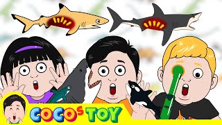 62MinㅣA collection of Raising whales and sharks in my fishtankㅣsea animals for kidsㅣCoCosToy