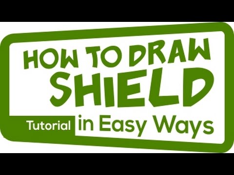 4 Options Easy Ways How To Draw Shield Logo Youtube