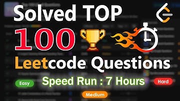 Noob Coder Tries To Solve Top 100 Leetcode Questions ( 7 Hours ) | Speed Run | Algorithm Unlock
