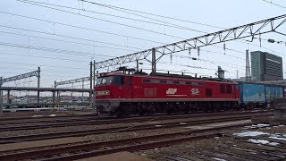 2019.02.19 貨物列車（4061列車）秋田駅発車